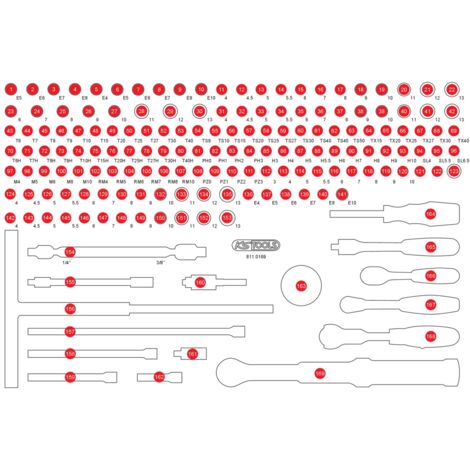 KS TOOLS Leere Schaumstoffeinlage zu 811.0169 ( 811.0169-97 )
