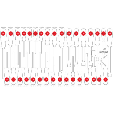 KS TOOLS Leere Schaumstoffeinlage zu 813.0033 ( 813.0033-97 )