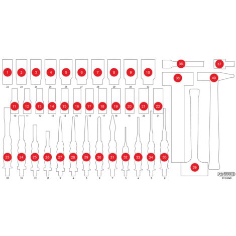 KS TOOLS Leere Schaumstoffeinlage zu 813.0040 ( 813.0040-97 )