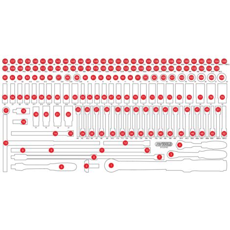 KS Tools Leere Schaumstoffeinlage zu 813.0165