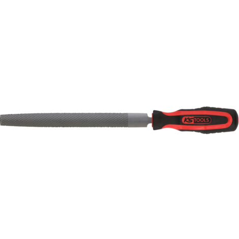 KS Tools - Lime demi-ronde bâtarde emmanchée, L.250 mm - 157.0126