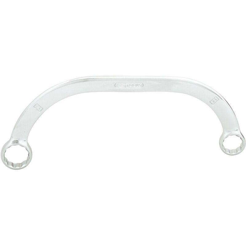 Kstools - Llave de estrella plana en media luna CHROMEplus, 19x22 mm