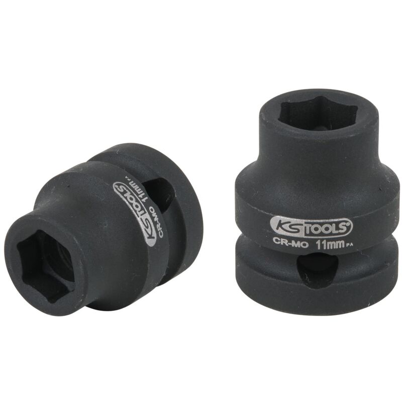 

KS TOOLS Llave de vaso de impacto hexagonal de 1/2', extracorta, 11,0 mm