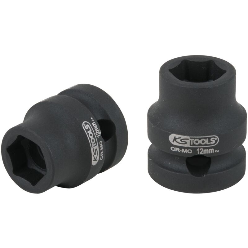 

KS TOOLS Llave de vaso de impacto hexagonal de 1/2', extracorta, 12,0 mm