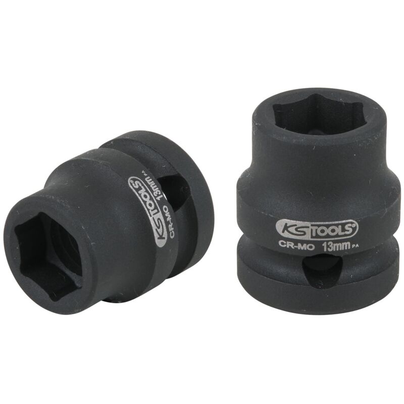 

KS TOOLS Llave de vaso de impacto hexagonal de 1/2", extracorta, 13,0 mm
