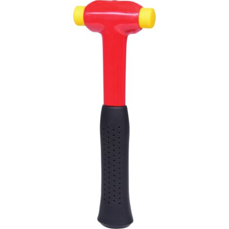 KS Tools Maillet avec revêtement isolant, tête Ø 25 mm