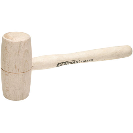 KS Tools - Maillet bois 100g - tête Ø40mm - avec manche frêne galbé - 140.5231