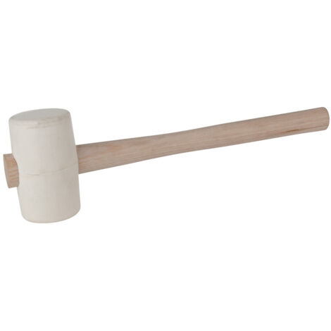 KS Tools - Maillet caoutchouc avec tête blanche, 500g - 140.1235