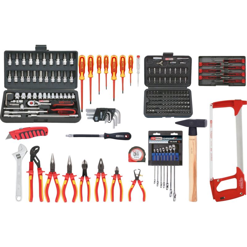 

Kstools - KS TOOLS Maletín de herramientas de electricista Premium Max, 195 pzs