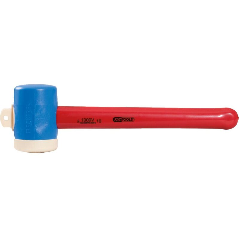 

Kstools - KS TOOLS Martillo de plástico con aislamiento protector, Ø de cabeza 55 mm