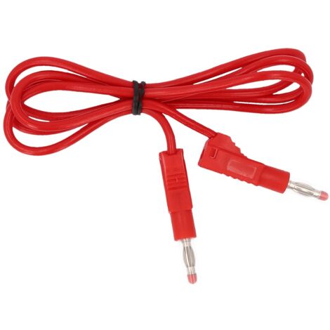 KS Tools Messleitungs-Verlängerung mit Doppel Stecker und zusätzlicher Buchse 1.100 mm (rot)