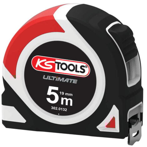 KS Tools - Mètre à ruban Bi-matière ULTIMATE, 5x19 mm - 302.0132
