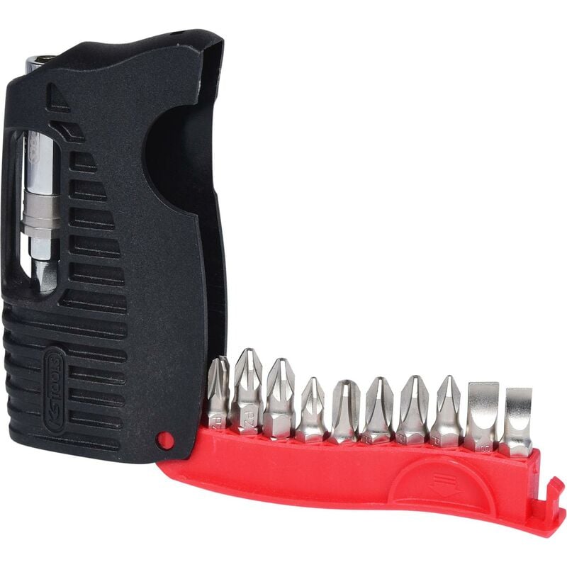 

Kstools - KS TOOLS 1/4' Estuche de puntas mini 4 en 1, 11 pzs, PH, PZ, ranurado