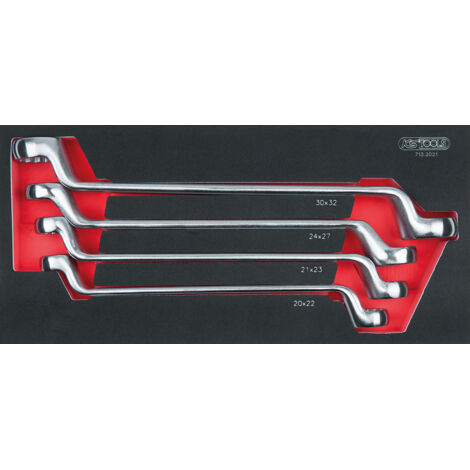 KS Tools - Module de clés polygonales contre-coudées 75°, 4 pièces - 713.2021
