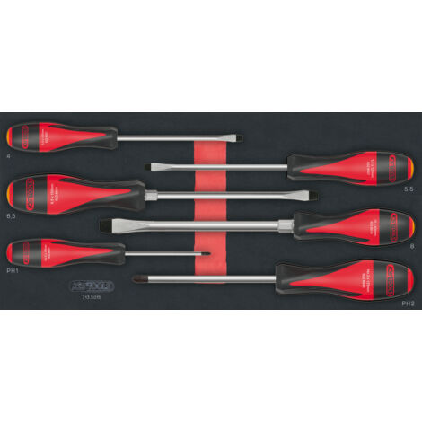 KS Tools - Module de tournevis ULTIMATE  Fente - PHILLIPS®, 6 pièces - 713.5015