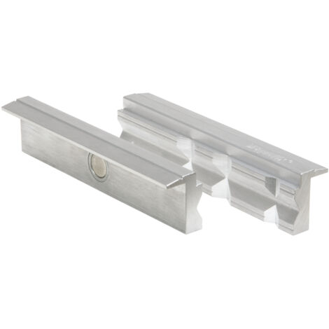 KS Tools - Paire de mors aimantés rainurés en V , aluminium, L. 125 mm - 914.0074