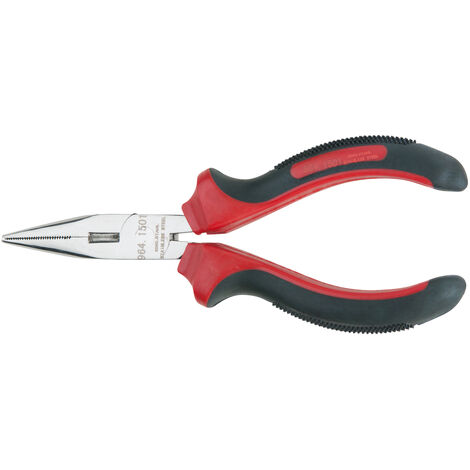 KS Tools - Pince à bec demi-rond INOX, 150 mm - 964.1501