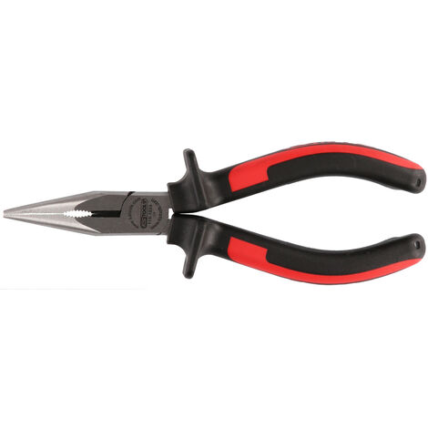 KS Tools - Pince à bec demi-ronds KS, à poignées bi-composants L.200 mm - 115.1024