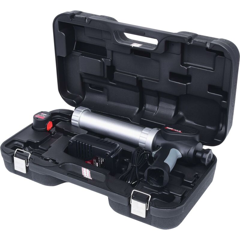 

Kstools - KS TOOLS Pistola de cartuchos de silicona de batería 310 ml con 1 bateria y 1 cargador