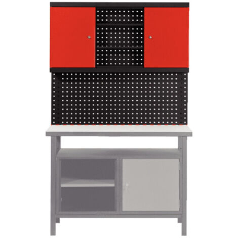 KS Tools Plateau mural pré-percé pour fixation de crochets et accessoires
