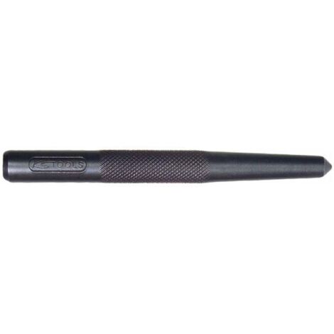 Ks Tools – Pointeau bruni moleté 4mm – Acier trempé chrome-molybdène – Pour marquage précis avant perçage – Longueur 100mm