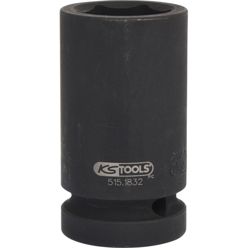 Ks Tools 515.1832 Bussola Esagonale per Avvitatori ad Impulsi, Lunga, 32 mm, 1'