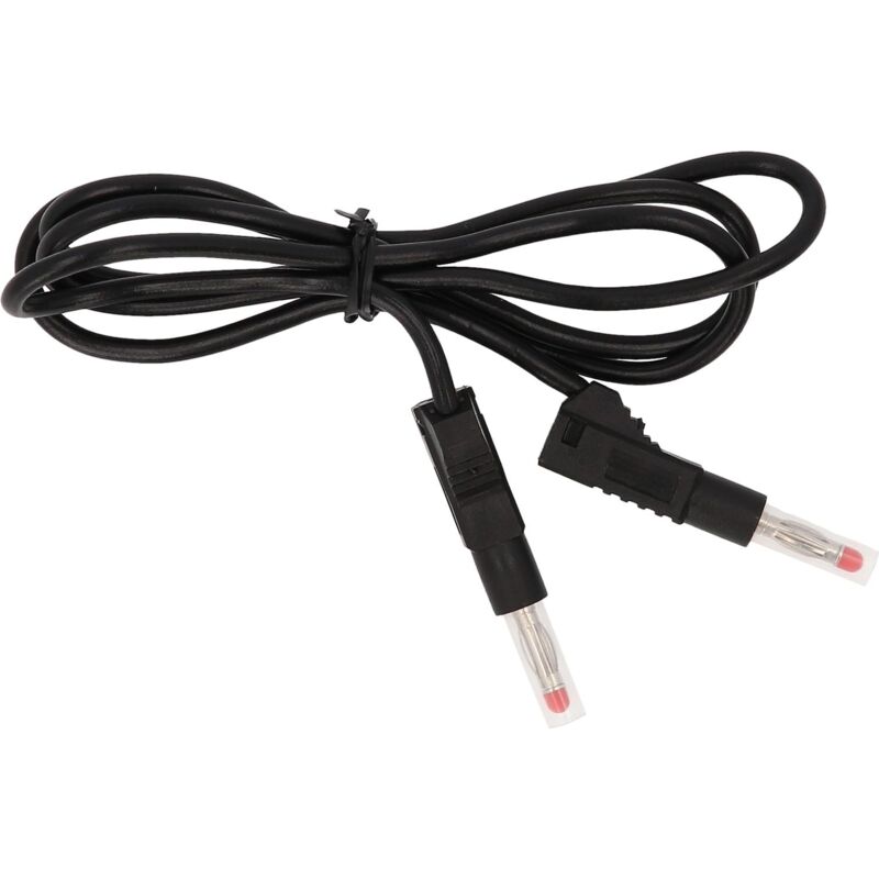 

KS TOOLS Prolongador de cable de medida con conector macho doble y casquillo adicional 1100 mm (negro)