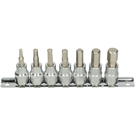 KS Tools - Rail de 7 douilles tournevis ULTIMATE® 6 pans 3/8'' - 922.3962