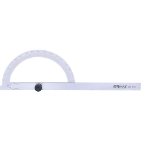 KS TOOLS Rapporteur d'angle avec arc ouvert 300 mm - 300.0643
