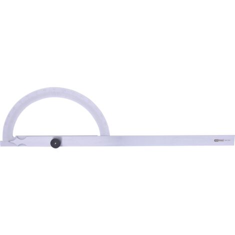 Ks Tools – Rapporteur d'angle 500mm – Mesure précise 0° à 180° – Acier inoxydable anti-éblouissement – Graduation 1° grands chiffres