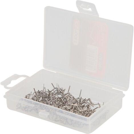 KS Tools Reparaturklammer abgewinkelte U-Form Ø 0,8 mm, 100 Stück