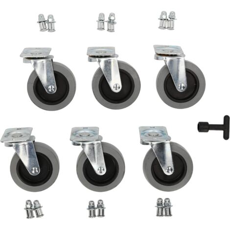 KS TOOLS Roulette de rechange pour chariot de mécanicien en plastique, Ø 75 mm ( 500.8091 )