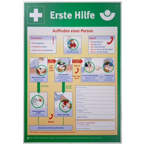 KS Tools Schild Erste Hilfe Aushang