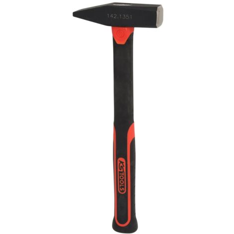 KS Tools Schlosserhammer mit Fiberglasstiel, 500g