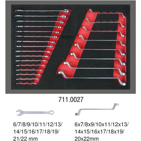 KS Tools Schlüssel-Satz, 24-tlg. in 1/1 Systemeinlage