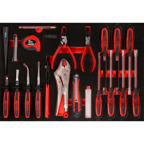 KS TOOLS Schraubendreher- / und Zangen-Satz in Schaumstoffeinlage, 32-tlg ( 811.1032 )