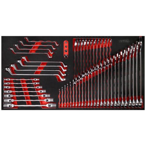 KS Tools Schraubenschlüssel-Satz in Schaumstoffeinlage, 57-tlg.
