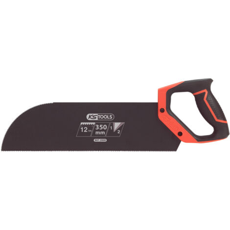KS Tools - Scie à panneau 350mm, 2 angles de coupe 12TPI, poignée bi-matière - 907.2508