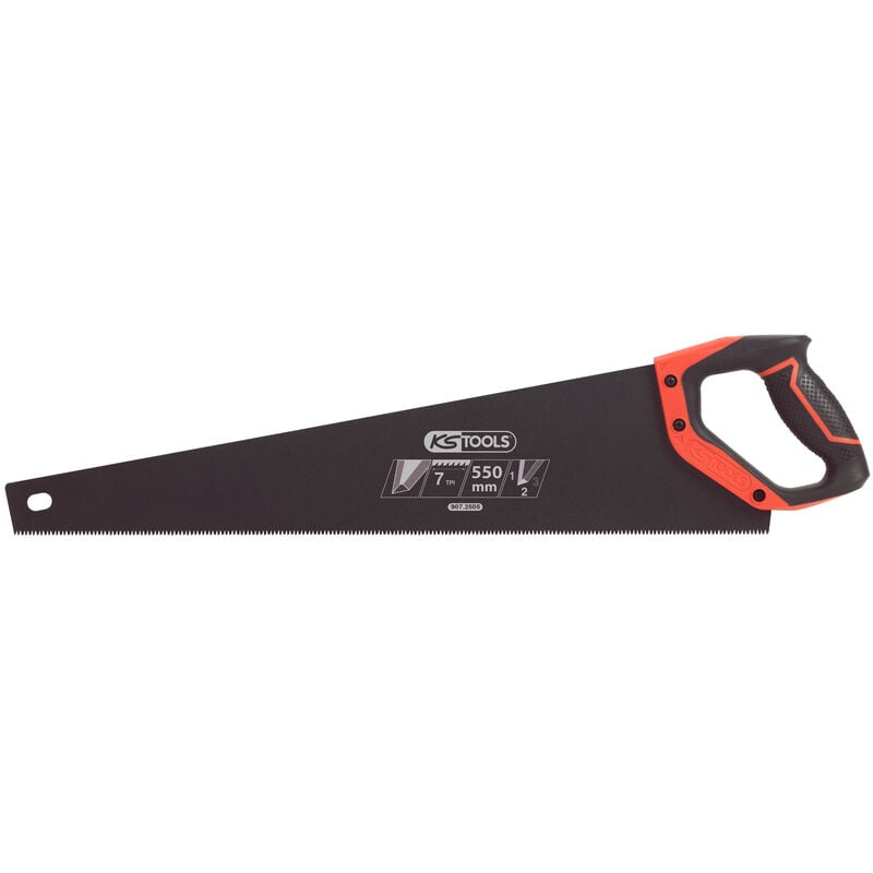 Kstools - Scie egoine gros travaux 550mm 3 angles de cope 7TPI poignée bi-matière