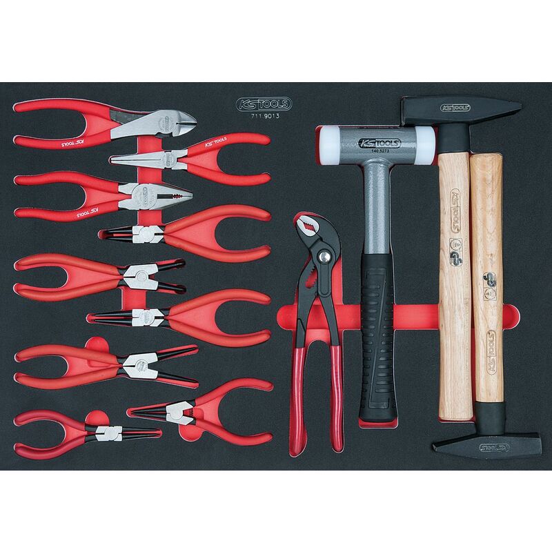 

Kstools - KS TOOLS SCS Juego de alicates y martillos, 13 pzs, en sistema modular 1/1