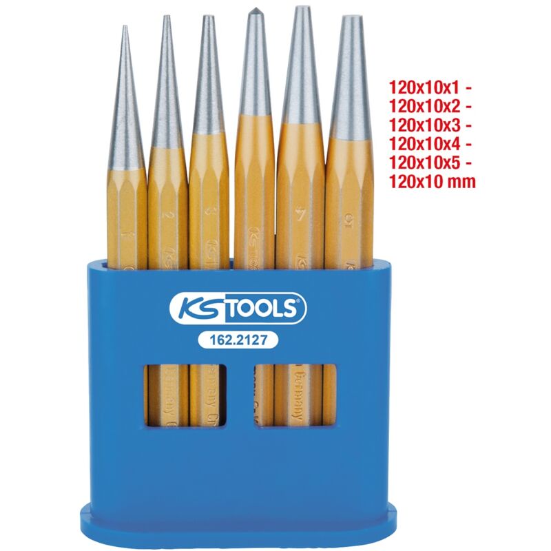 Image of Kstools - ks Tools Durchtreibersatz, 6-tlg in Kunststoffständer