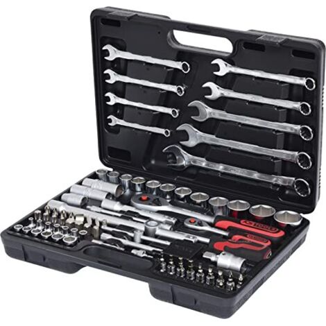 KS Tools Serie di Chiavi a Bussola 82 Pezzi 1-4''+1-2