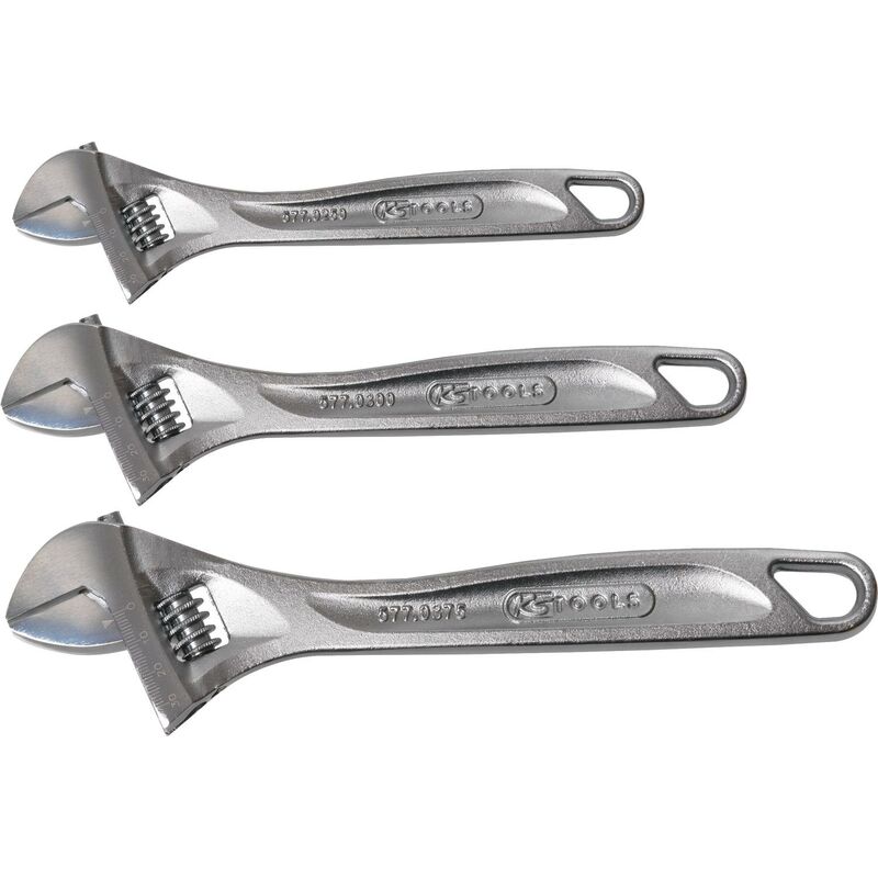 Serie di chiavi regolabili a rullino,3pz.28-43mm