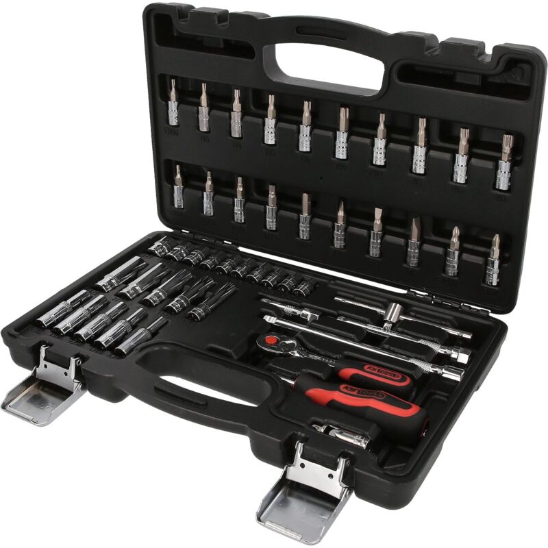 1/4' Serie di chiavi a bussola chrome 47 pz