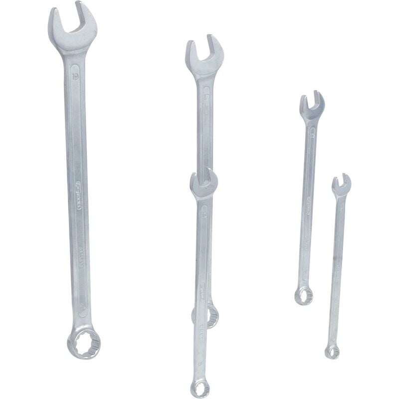 Serie di chiavi combinate, extra lunga, 5 pz 8-19mm