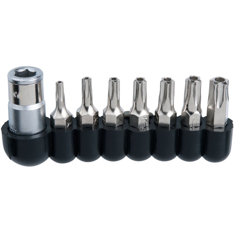 Set di punte per cacciavite torx con 5 1/4' di superficie, 8 pezzi