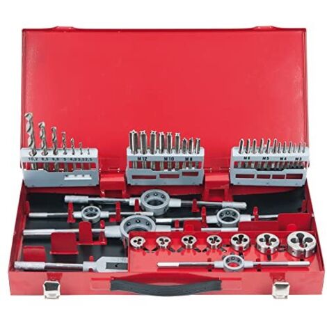 KS Tools  Set di utensili per filettare HSS  44 pezzi 