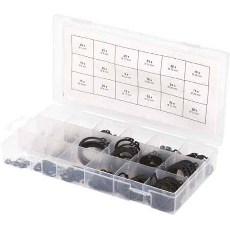 KS TOOLS Sicherungsring-Set - Außen - 300 Stück - 970.0100
