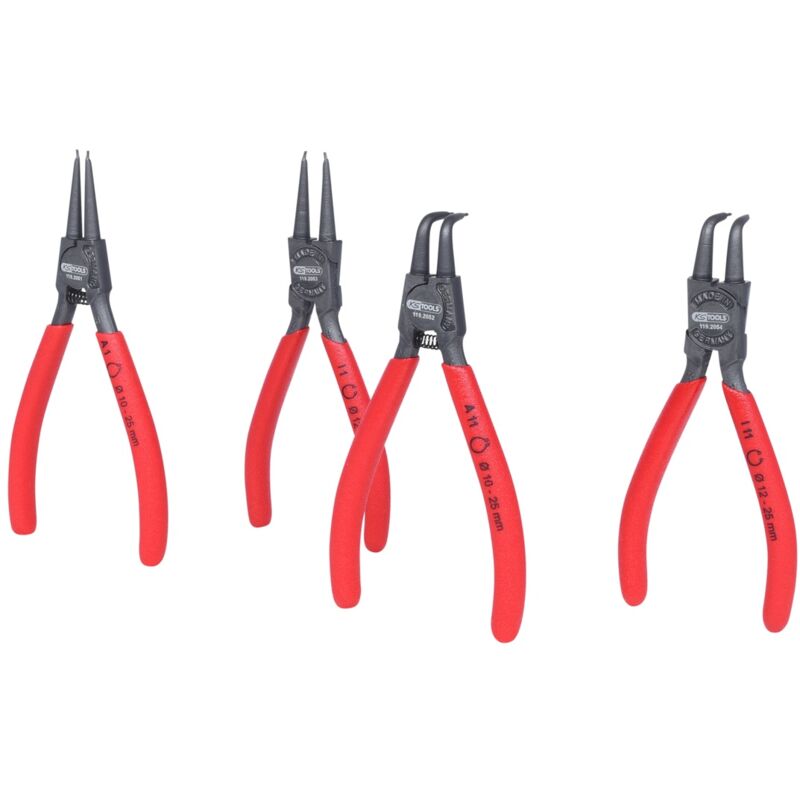 Image of Kstools - ks Tools Sicherungszangen-Satz, 10-25 mm, 4-tlg
