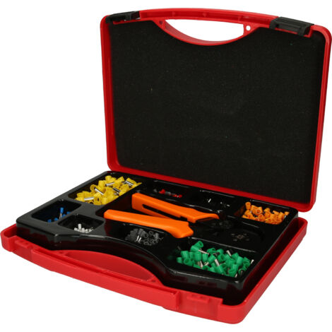 KS TOOLS Sortiment Drahtendhülse mit Crimpzange, 0,25 mm² - 6,0 mm², 1001-tlg ( 970.0840 )